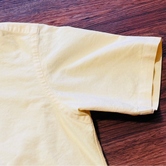 Vintage Ralph Lauren Short Sleeve Button Down Casual Cotton Shirt Yellow Medium - Picture 4 of 12